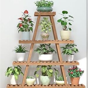 Wooden Plant Stand 4 tier NEW